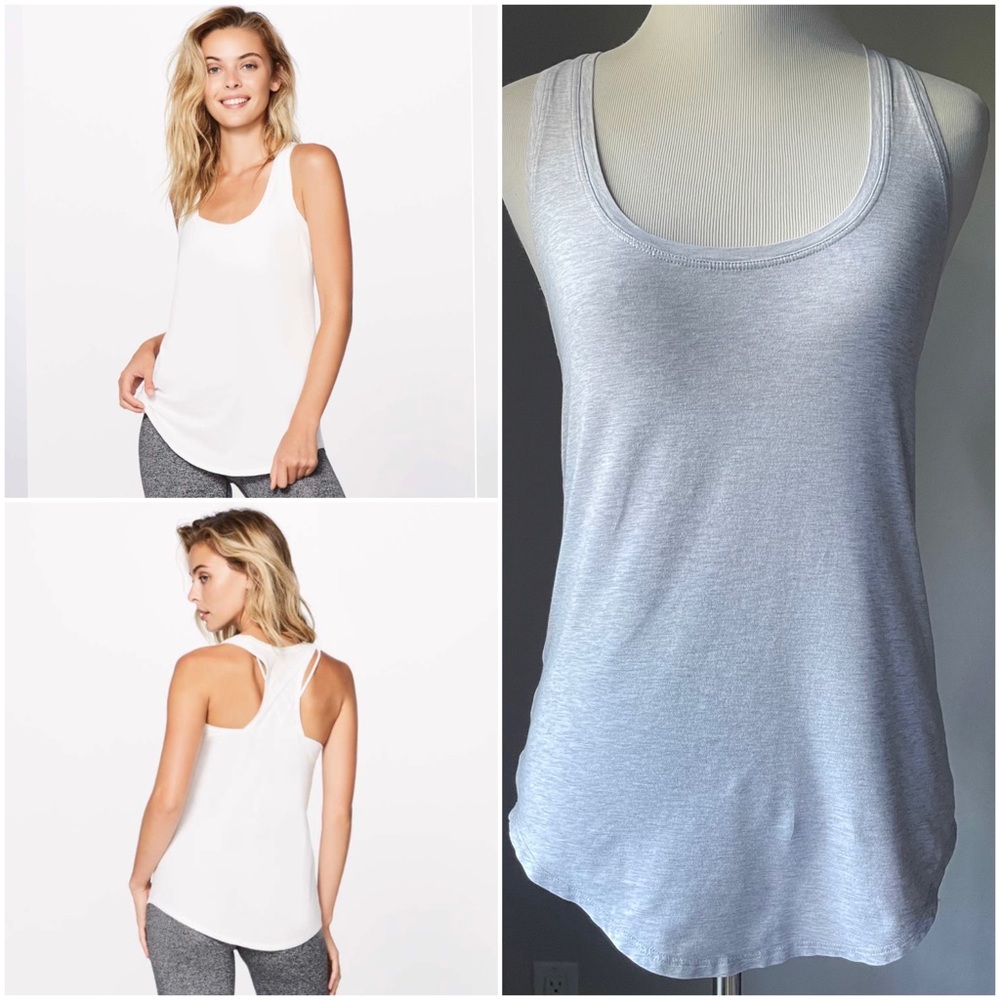 Lululemon Love Racerback Tank (Space Dye Grey)